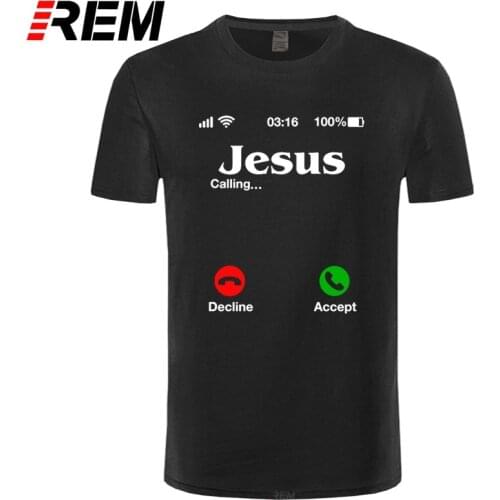 Jesus Is Calling T Shirt Christ Christian Religion Faith Bible Catholics Gift T-Shirt For Men Women Short Sleeve O Neck Tshirt