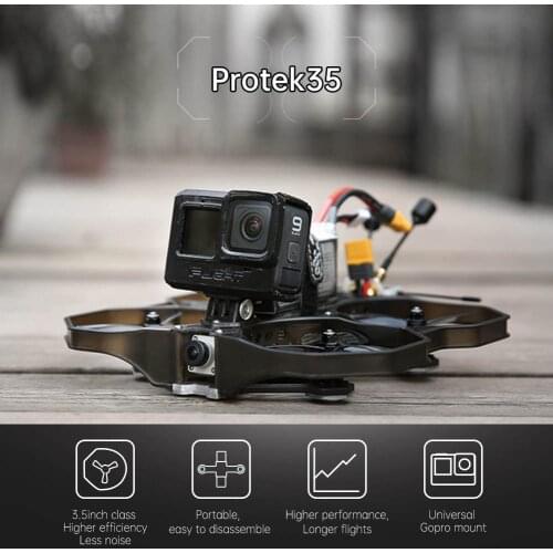 IFlight ProTek 35 Analog 3.5-inch 5.8GHz 300mW 4S First-Person View Racing Drone with Turbo Eos V2 / Camera / BWhoop F7 45A AIO