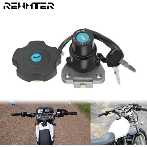 Motorcycle Fuel Tank Cap Cover Ignition Switch Seat Key Lock Kit For Yamaha XT600 90-95 TW200 03-17 XT225 Serow 225 DT200 DT200R