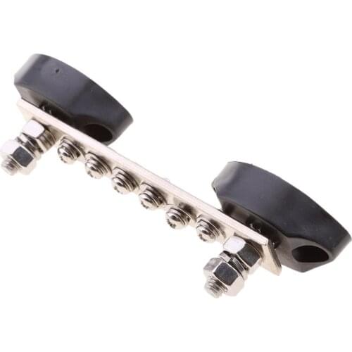 Set of 6 Pin Marine Stainless Steel Insulated Terminal Block Dual Studs 4mm