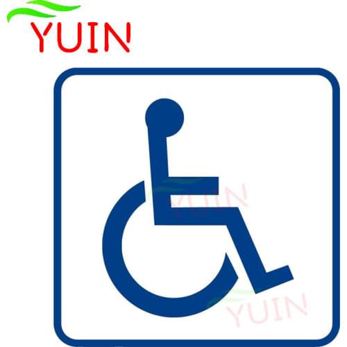 Window Home Parking Sign Disabled Handicap Car Sticker Motorcycle Cars Accessories Bumper Decoration Waterproof Decal 12*12cm