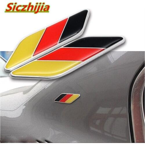 Car logo sticker France Germany UK flag sticker for Toyota Camry Corolla RAV4 Yaris Highlander/Land Cruiser/PRADO Vios