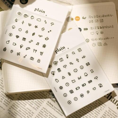 2patterns weather symbol mood mark sticker set cute DIY embellishment mini die cuttings stickers scrapbooking tool