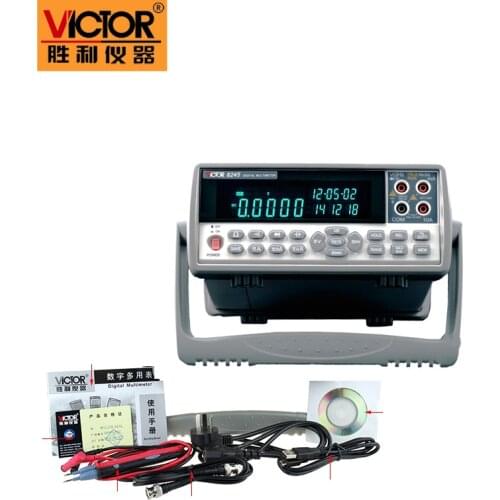 VICTOR 8245 VC8245 4 1/2 Bench desktop display with high precision digital MULTIMETER Ture RMS with USB interface
