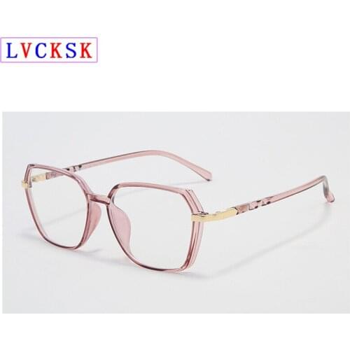 TR90 Polygon Blue Light Blocking Glasses Women Men Computer Gaming Eyeglasses Frames Customize Myopia Reading Glasses 5color N5