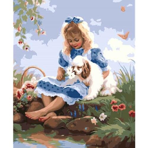 Paint by number Home DecorPropyleneSimple and easy to operate giftunique gift for children family Zero foundationnew painter