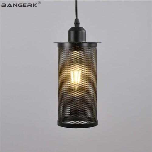 Retro Industrial LED Pendant Lamp Loft Decor Edison Vintage Single Head Hanging Light Dining Room Black Iron Home Lighting