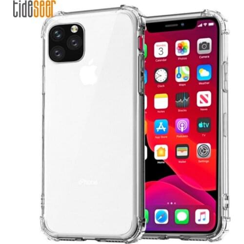 Luxury Transparent Shockproof Case For iPhone 12 11 Pro X XR XS Max Soft Silicone Back Cover for iPhone 6 7 8 Plus 5 SE 2020
