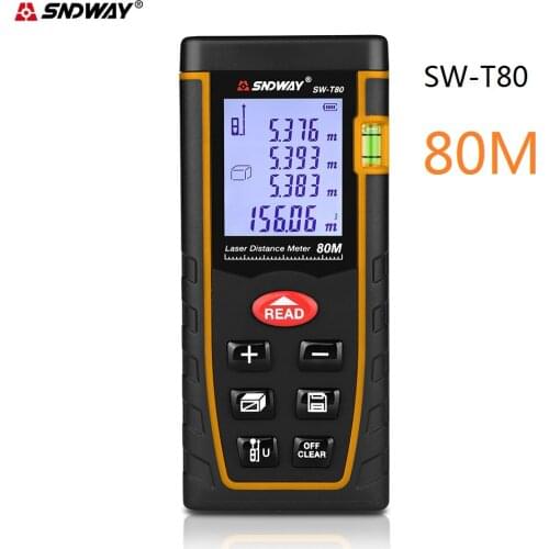 Top Quality handheld laser range finder 80m 262ft distance meter laser