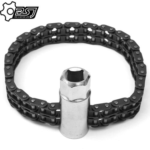 Allen Key Chain Type Oil Filter Wrench with 1/2 inch 17mm Deep Socket for Most Cars And Light Trucks Separate Very Fast