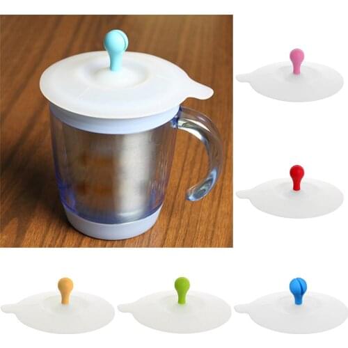Silicone Water Cup Cover Lid Spoon Ceramic Teacup Lid Kitchen Accessories Dropshipping Wholesale