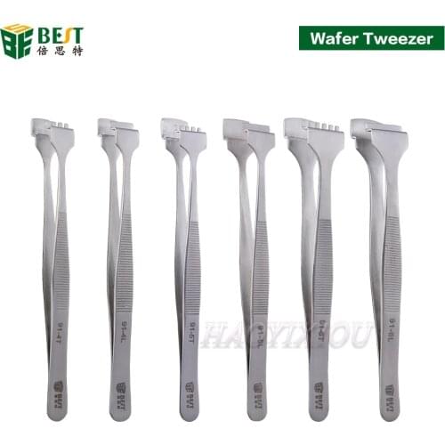 High quality Wafer Tweezers with Big Flat Tip BST-91-5L SA 91-5T 91-4L 91-4T 91-6L 91-6T