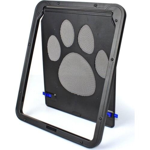 Pet Door Dog Cat Flap Magnetic Door Security Lockable Outdoor Dogs Cats Window Security Gate Fence Small Large Dogs Supplies