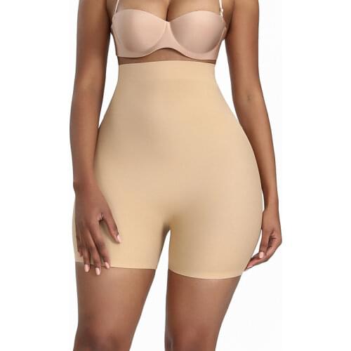 WomenS Body Shapewear Large Size Non-Marking Fake Butt Abdominal Pants Non-Slip High Elastic Leggings Boxer Slimming Panties