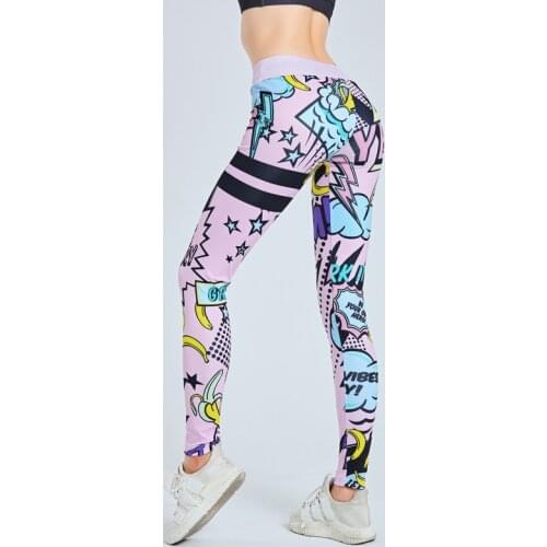 Frauen Gedruckt Leggings Fitness Schlank Workout Leggings 2020 Hosen Für Frauen Mode Hohe Taille Leggings Kleidung Mujer