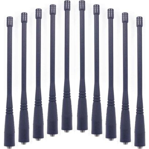 10PCS Original Baofeng Antenna SMA-Female 17CM Dual Band 136-174&400-520Mhz Antenna For UV-82 UV-5R GT-3 Baofeng Walkie Talkie