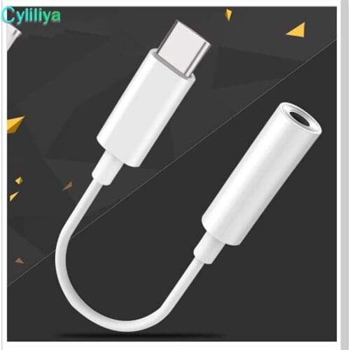 10pcs Type C Connector to 3.5mm Earphone Headphone Audio AUX Jack Adapter Cable for Samsung Type C