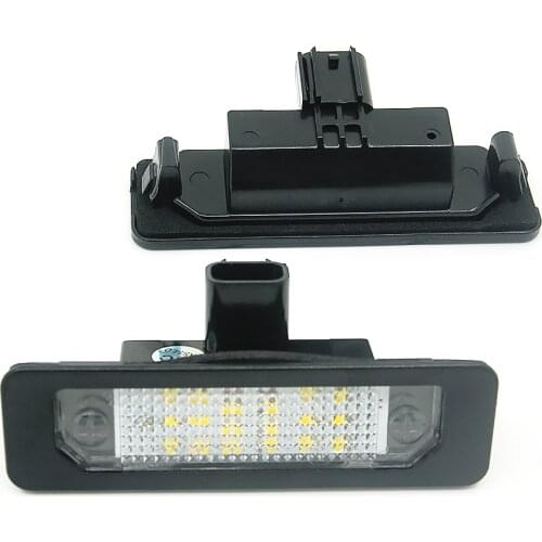 2PCS Bright White LED Number License Plate Light for Ford Mustang 2010-2014 Focus Taurus Flex Fusion Mercury sable 2008 milan