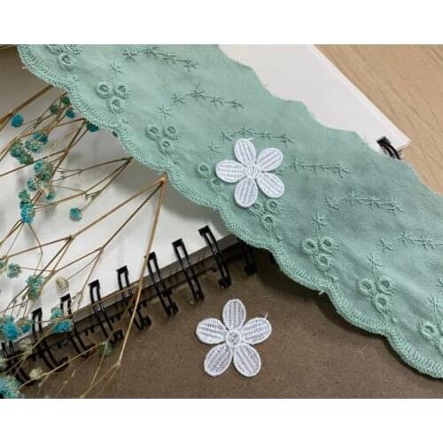 5 Meters Diy Handmade Patchwork Fabric Laciness Ribbon 15mm Blue Yellow Red Lace Trim