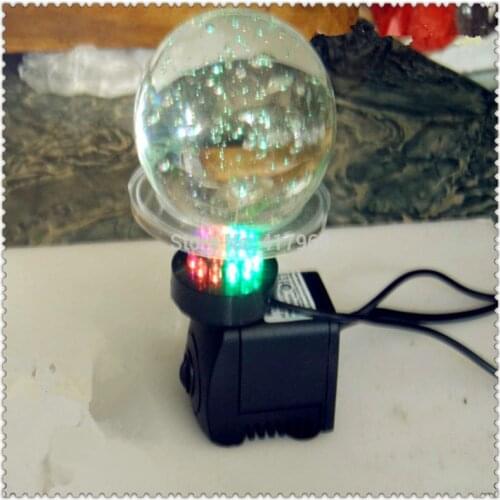 7W Fountain pump with LED lights Resin Crafts Household water aquarium pump bonsai