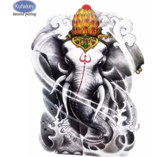 DIY Diamond Painting elephant Full Square round Drill New Year Diamond Mosaic Diamond Embroidery Cross Stitch Resin diamond