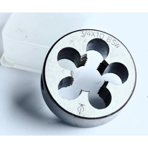 Free shipping of 1PC BSW 3/4"-10 standard round die threading tools Lathe model engineer thread Maker for hard metal workpiece
