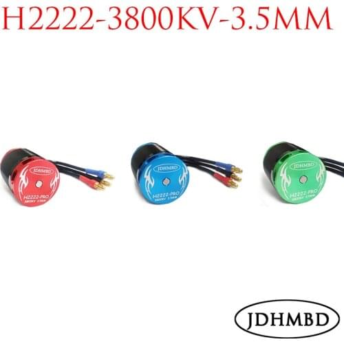 JDHMBD 450 3800KV-2222-3.2 / 3.5MM Brushless Motor for Trex 450 AZLRC 450 X360(3S) Helicopter