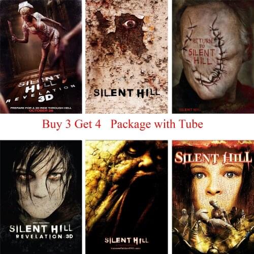 Silent Hill Poster Clear Image Wall Stickers Home Decoration High Quality Prints White Coated Paper home art Brand