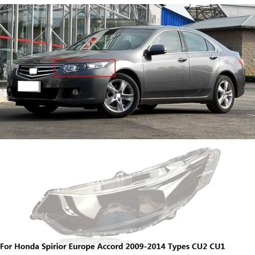 CAPQX For Honda Spirior Europe Accord CU2 CU1 2009-2014 Front Headlamp Headlight Lampcover Lampshade Lamp Shade Shell Cover