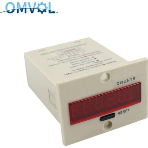 1-999999 digital counter meter 6 digits 5 terminals