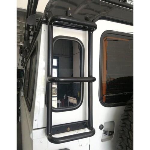 For 2004-2016 Land Rover Defender 110/90 Rear Door Ladder Up And Down The Roof Ladder Land Rover Defender Refit Accessories