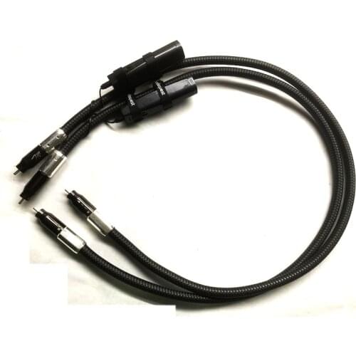 Hifi Hi-End audiophile WILD silver RCA cable interconnect cable with 72V DBS no battery