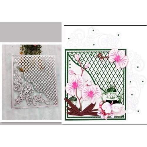 Lace background greeting card Metal Cutting Dies for DIY Scrapbooking Album Paper Cards Decorative Crafts Embossing Die Cuts