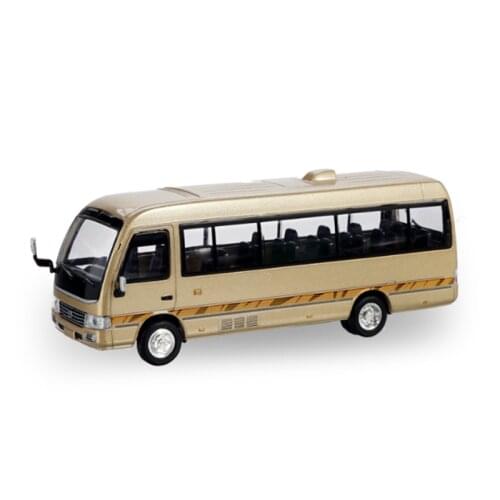 Diecast 1:64 Scale Medium Bus Alloy Car Model Metal Adult Collection Display Toys Decorations Ornaments Souvenirs Boys Gifts