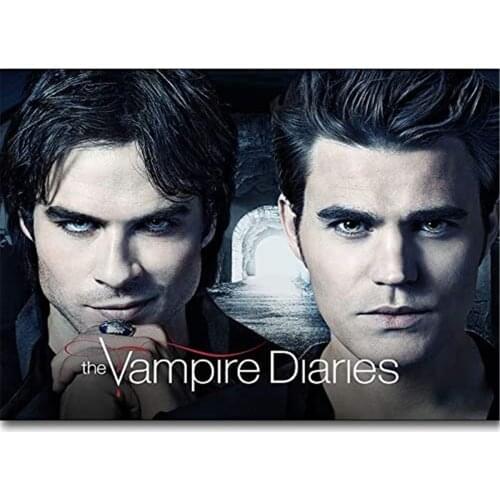 The Vampire Diaries DIY Cross Stitch 11CT Embroidery Kits Craft Needlework Set Printed Canvas Cotton Thread Home Sell