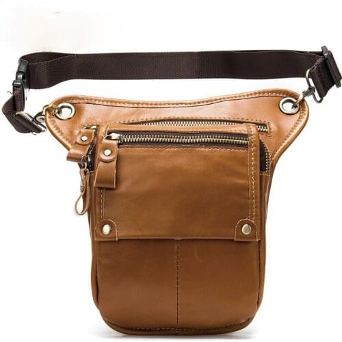 New European and American outdoor cycling bag, bicycle bag, retro leather mountain bike waist bag