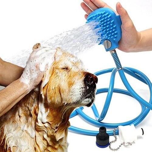 New Pet Bathing Tool Comfortable Massager Shower Tool Cleaning Washing Bath Sprayers Dog Brush Pet Supplies