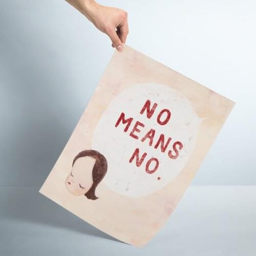 New Yoshitomo Nara Poster Custom Satin Poster Print cloth fabric wall poster print Silk Fabric Print No Frame Bedroom Decoration