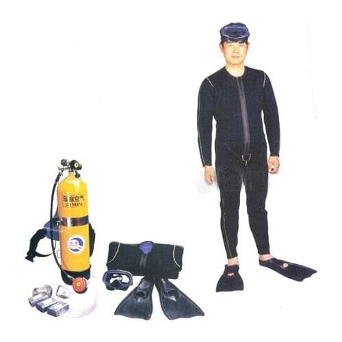 Submersible respirationa service loading clothing supplies