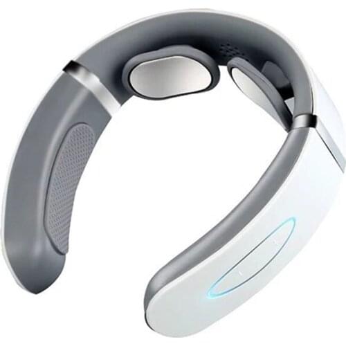 Portable Wireless EMS pulse Massage Instrument Mini Portable Neck Massager with heat