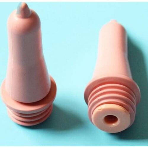 Rubber Calf Milk Bottle Feeding Mouth Nipple, Snaps on to plastic or glass calf and lamb feeding bottles for easy feedings