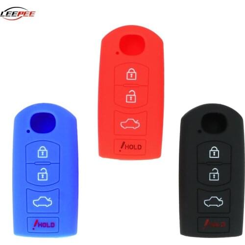 Silicone Car Key Shell Cover Case Protector Auto Accessories Replacement 4 Buttons Error Free For MAZDA 3 6 MX5 CX-5 CX-7 CX-9