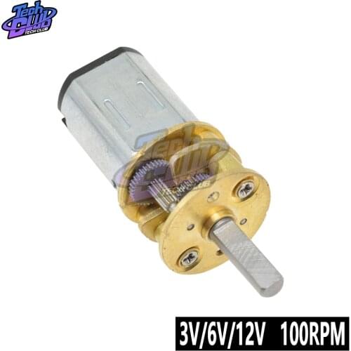 GA13-N20 DC Motor Linear Actuator 100RPM DC 3V 6V 12V Speed Reduction Gear for Electronic Toy Deceleration Motor