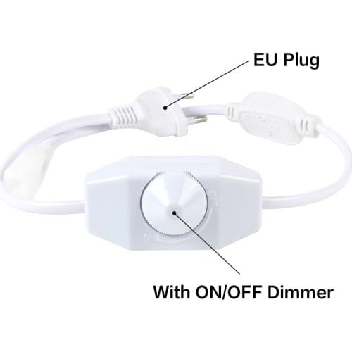 EU Plug 220v LED Strip Accessory Power Supply Light With Dimmer