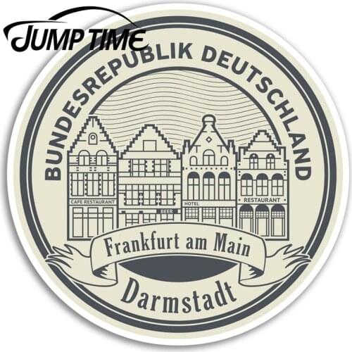 Jump Time for Darmstadt Vinyl Stickers Germany Europe Travel Luggage Sticker Car Decal Window Wiper Trunk Car Styling