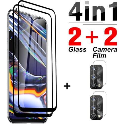 4-in-1 Protective Tempered Glass For Oppo Realme 7 7i Global Version Screen Protector For Oppo Realme 7 Pro 8 8 Pro Phone Lens