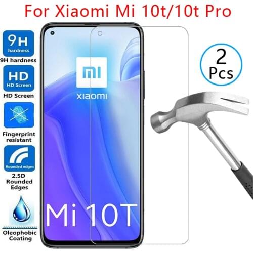 Tempered glass screen protector for xiaomi mi 10t pro 5g case cover on ksiomi 10 t t10 10tpro mi10t protective phone coque bag