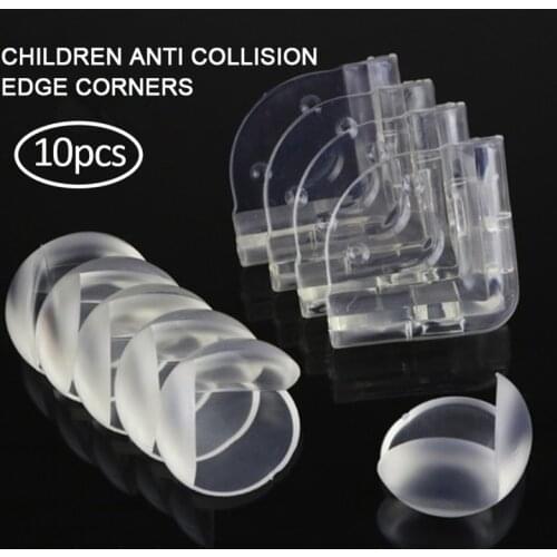 10pcs/lot Baby Safety Table Corner Protector Transparent Anti-Collision Angle Protection Cover Edge Corner Guard Child Security