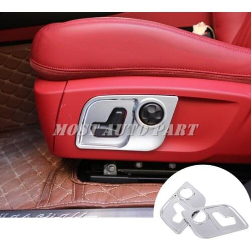 Inner Car Seat Adjustment Button Frame Cover 2pcs For Maserati Levante 2016-2020 Car accesories interior Car Trim