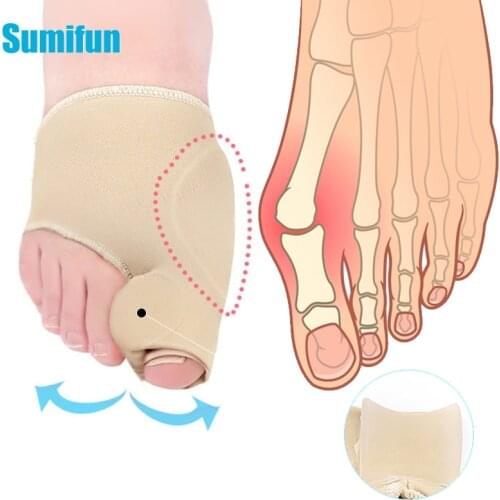 2pcs Toe Corrector Orthotics Feet Foot Care Bone Thumb Adjuster Correction Soft Pedicure Socks Bunion Straightener